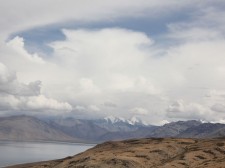 View on a lake and mountains