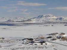 Crater landscape near Mývatn