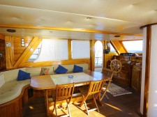 Dining area of the schooner Pallas