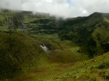 The Soufrière volcano crater, Saint Vincent