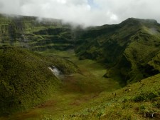 The Soufrière volcano crater, Saint Vincent