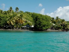 One of the two hotels we use, each on their own islet off Martinique