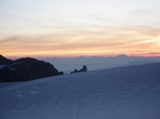 The Glacier du Trient at dawn