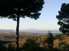 Elba with Corsica in the distance