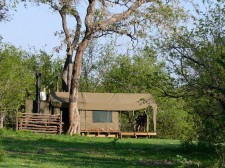 A bush camp in Botswana