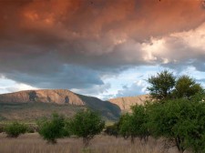 Waterberg mountains at sunset