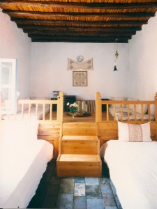 A twin-bedded room