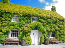 Pub front along the Jurassic Coast