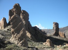 A walk in the natural park of the Teide volcano