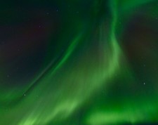 Northern lights in the sky of Mývatn