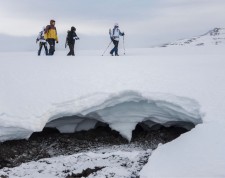 Snow-shoes at Lake Mývatn