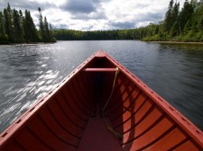 Canoeing on the lake Edward