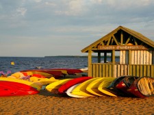 Beach of the park Pointe Taillon