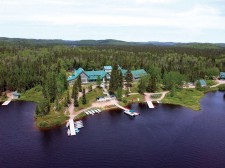 Aerial view of the lodge