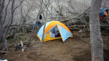 Camping at El Bolson in the Maule Valley (Chile)