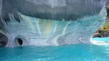 Water erosion of a marble outcrop on Lake General Carrera (Chile)