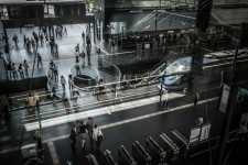 Inside Osaka Airport railway station
