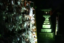 Prayer papers in a buddhist temple