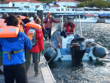 Briefing before boarding the zodiac