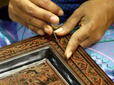 Lacquer work in Bagan